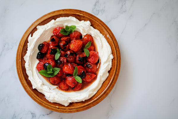 Labneh with Grilled Tomatoes With Klara Risberg