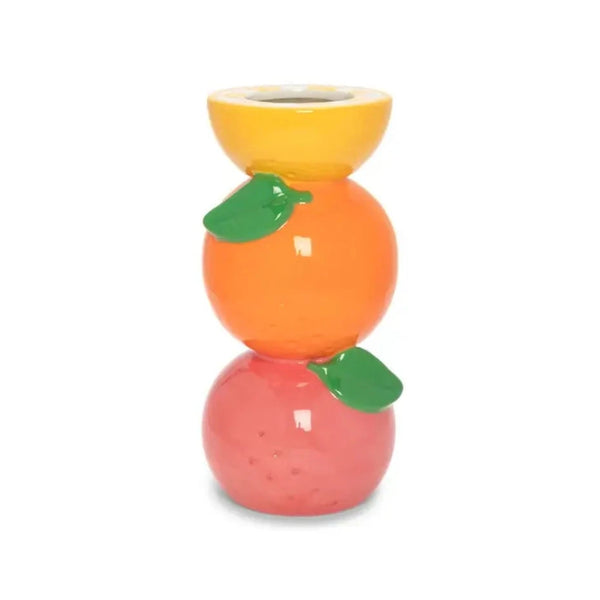 Stacked Fruit Vase