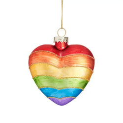 Rainbow Heart Christmas Decoration