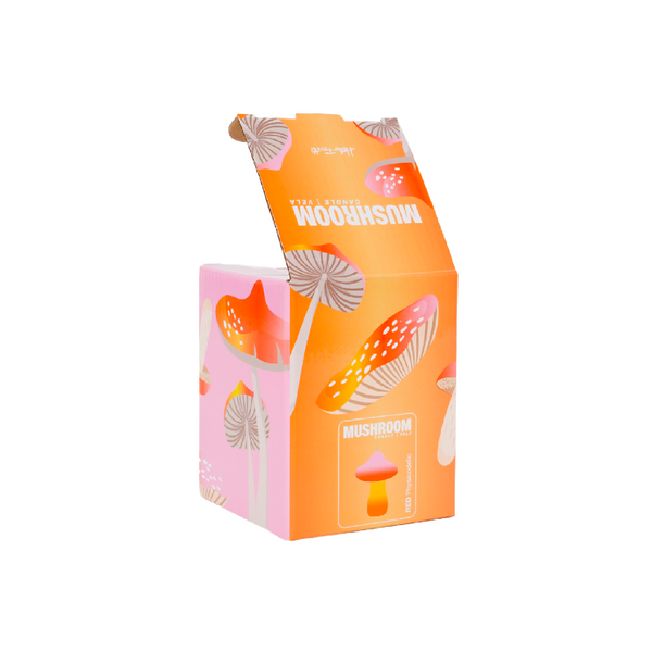 Small Mushroom Candle - Ombre Sunset