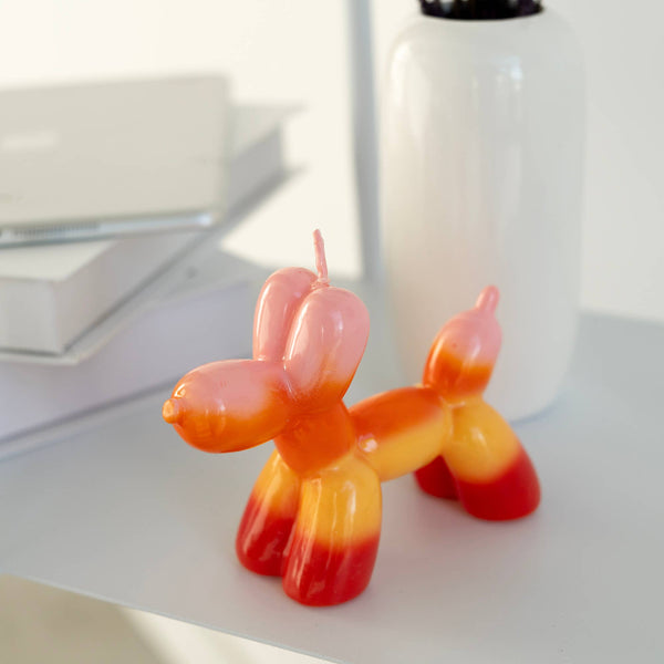 Balloon Dog Candle - Ombre Sunset
