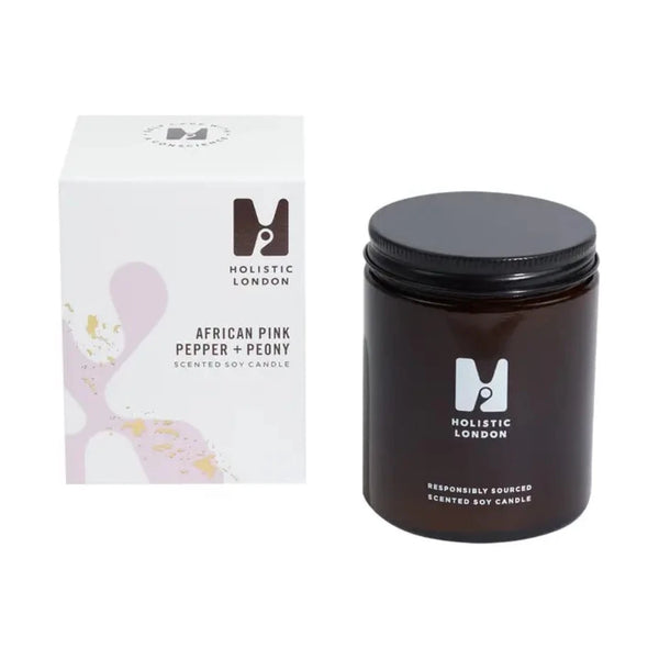African Pink Pepper & Peony Candle