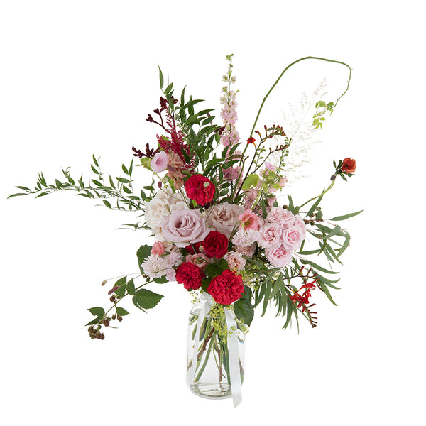 Deluxe Vase Arrangement - Ruby Tuesday