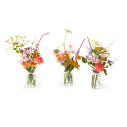 Three Jam Jar Arrangements - Hot Mess