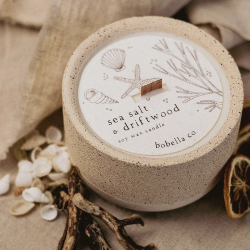 Sea Salt & Driftwood Soy Wax Candle