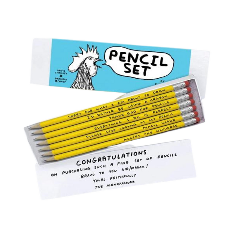 David Shrigley Pencil Set