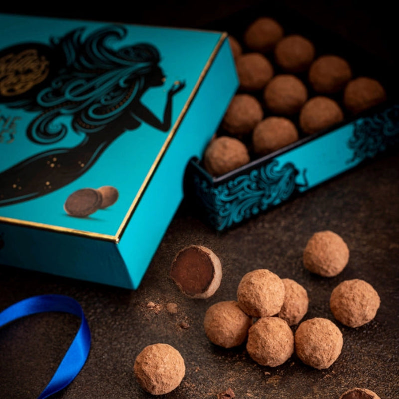 Milk Chocolate Praline Truffles With Sea Salt