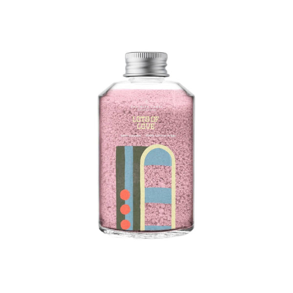 The Gift Label Naturals Pink Bath Powder Lots of Love