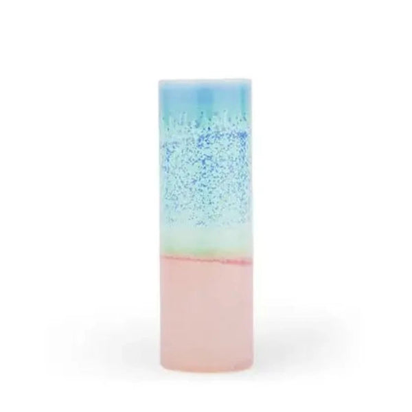 Handmade Cylinder Vase Green/Pink