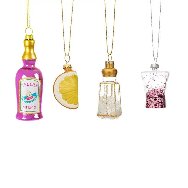 Tequila Christmas Decoration Set of 4