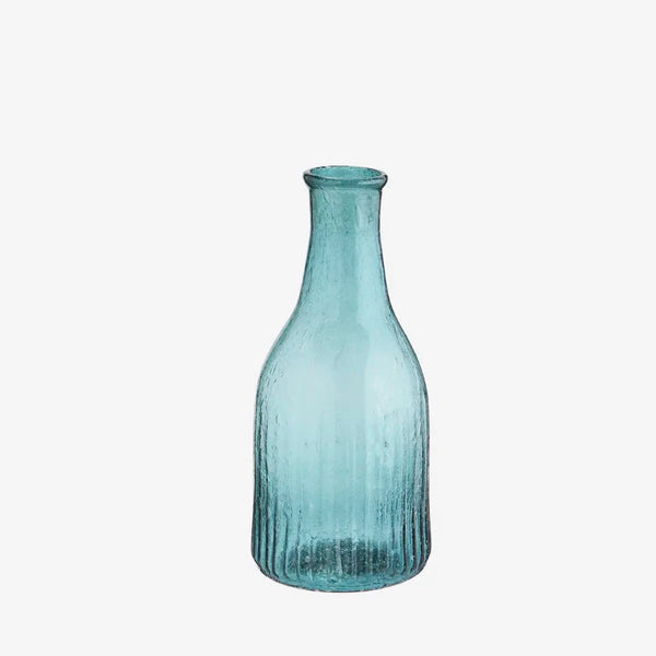 Recycle Glass Vase In Blue