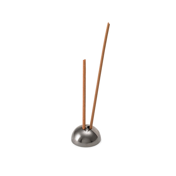 Ume Dome Incense Holder - Metallic Black