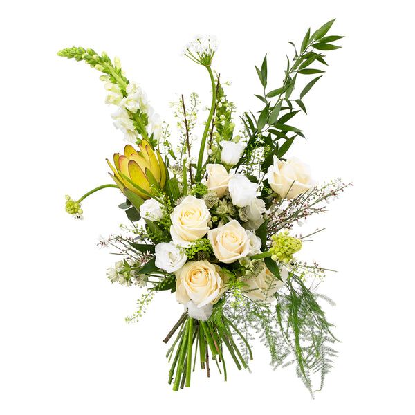 Large Bridal Bouquet - White Noise